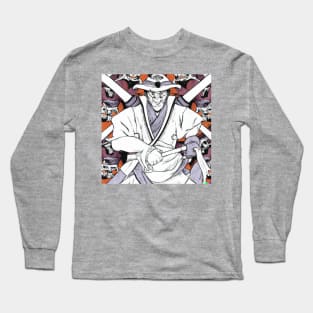 Japanese Oriental Style Samurai surrounded by Enemies Long Sleeve T-Shirt